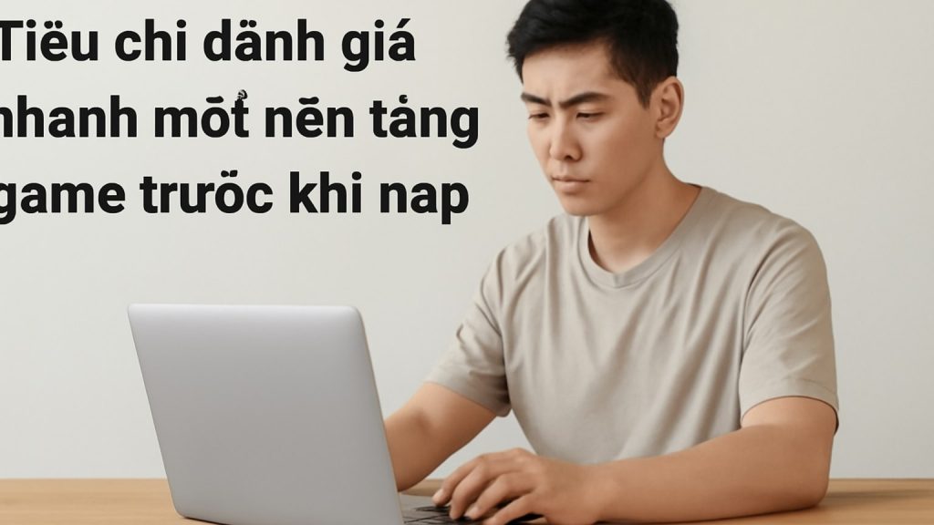 1) Tiêu chí đánh giá nhanh một nền tảng game trước khi nạp Minh họa: 1) Tiêu chí đánh giá nhanh một nền tảng game trước khi nạp
