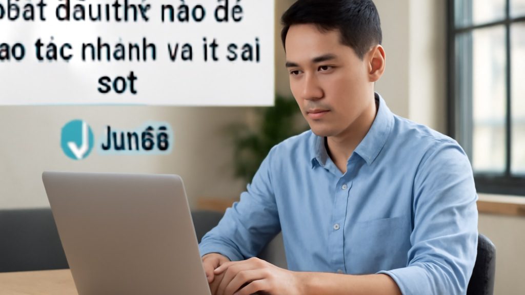 1) Bắt đầu thế nào để thao tác nhanh và ít sai sót Minh họa: 1) Bắt đầu thế nào để thao tác nhanh và ít sai sót